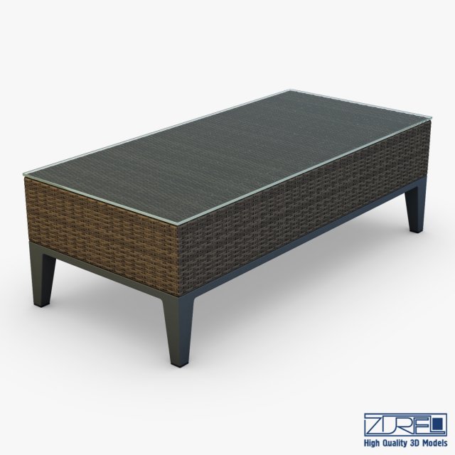rexus coffee table brown Modelo 3D .c4d .max .obj .3ds .fbx .stl .blend 