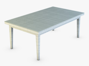 rexus dining table white 3D Model