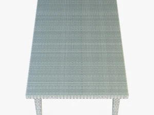 Biały st&oacute;ł do jadalni Rexus Model 3D