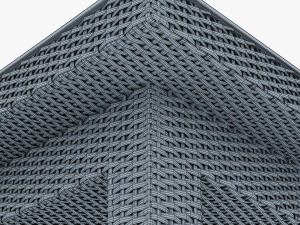 Biały st&oacute;ł do jadalni Rexus Model 3D