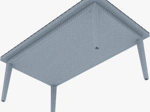 Biały st&oacute;ł do jadalni Rexus Model 3D