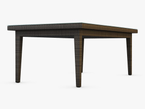 rexus dining table brown 3Dモデル