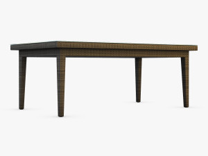 rexus dining table brown 3Dモデル