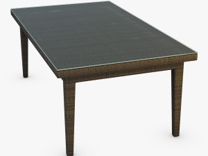 rexus dining table brown 3Dモデル