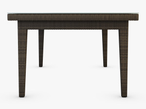 rexus dining table brown 3Dモデル