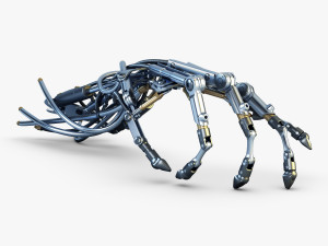 robotic hand v 2 3D 모델