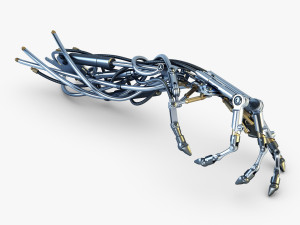 robotic hand v 2 3D 모델