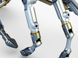 robotic hand v 2 3D 모델
