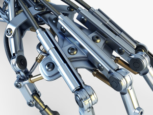 robotic hand v 2 3D 모델