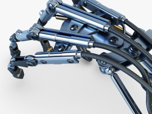 robotic hand v 2 3D 모델