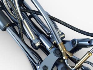 robotic hand v 2 3D 모델