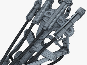robotic hand v 2 3D 모델
