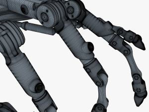 robotic hand v 2 3D 모델