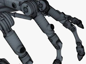 robotic hand v 2 3D Model