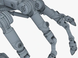 robotic hand v 2 3D Model