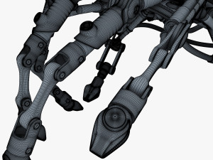 robotic hand v 2 3D 모델
