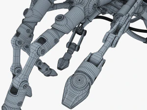 robotic hand v 2 3D Model