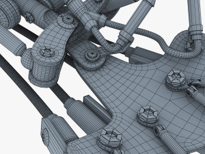 robotic hand v 2 3D 모델
