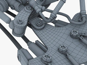 robotic hand v 2 3D Model