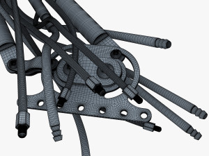 robotic hand v 2 3D 모델