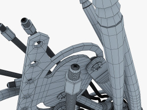 robotic hand v 2 3D 모델
