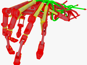 robotic hand v 2 3D 모델