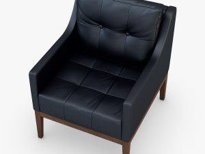 carmen armchair black 3Dモデル