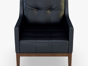 carmen armchair black 3Dモデル