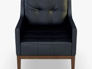 carmen armchair black 3D Model
