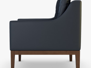 carmen armchair black 3Dモデル