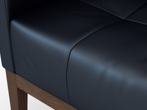 carmen armchair black 3Dモデル
