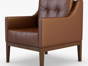 carmen armchair brown 3D Модель