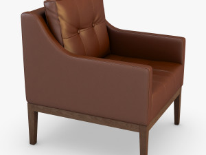 carmen armchair brown 3D Модель