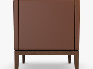 carmen armchair brown 3D Модель
