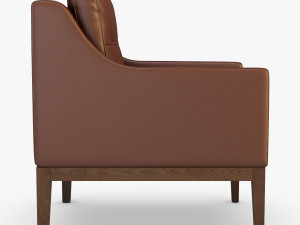 carmen armchair brown 3D Модель