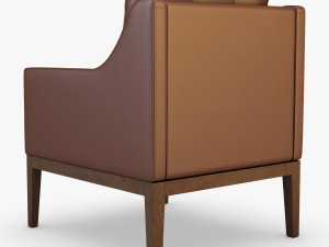 carmen armchair brown 3D Модель