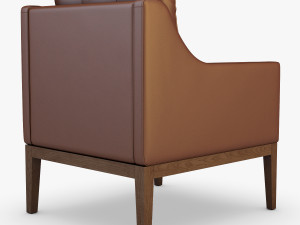 carmen armchair brown 3D Модель