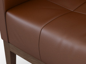 carmen armchair brown 3D Модель