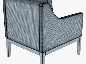 carmen armchair brown 3D Модель