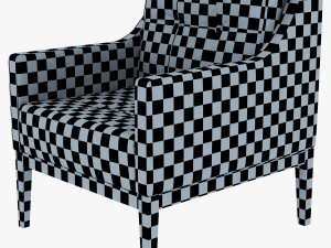 carmen armchair brown 3D Модель