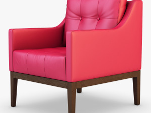 carmen armchair red Modelo 3D