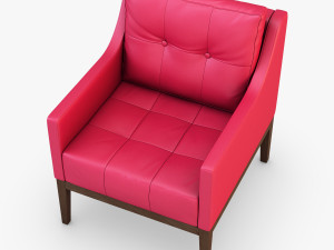 carmen armchair red Modelo 3D