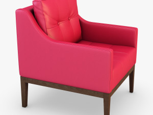 carmen armchair red Modelo 3D