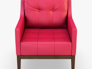 carmen armchair red Modelo 3D