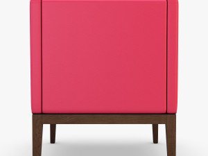 carmen armchair red Modelo 3D