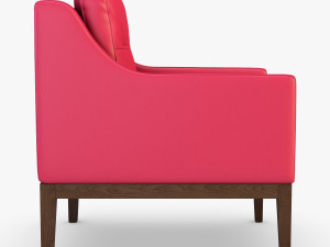 carmen armchair red Modelo 3D