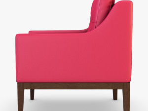 carmen armchair red Modelo 3D