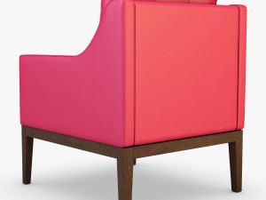 carmen armchair red Modelo 3D