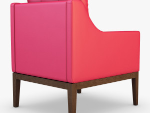 carmen armchair red Modelo 3D