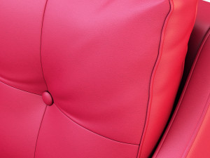 carmen armchair red Modelo 3D